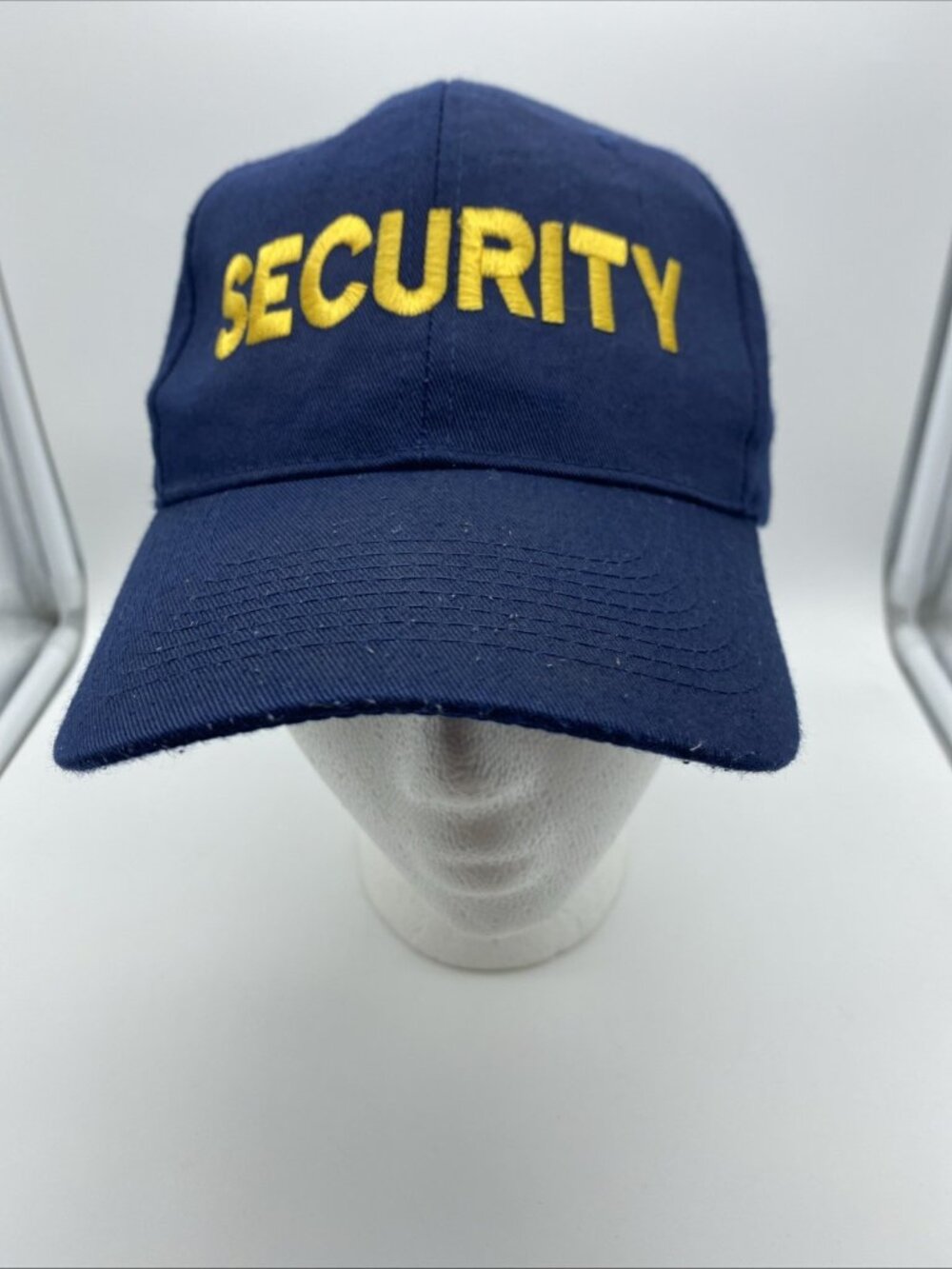 Vintage Security Hat Blue Snapback Cap Nissun Adjustable Uniform Work